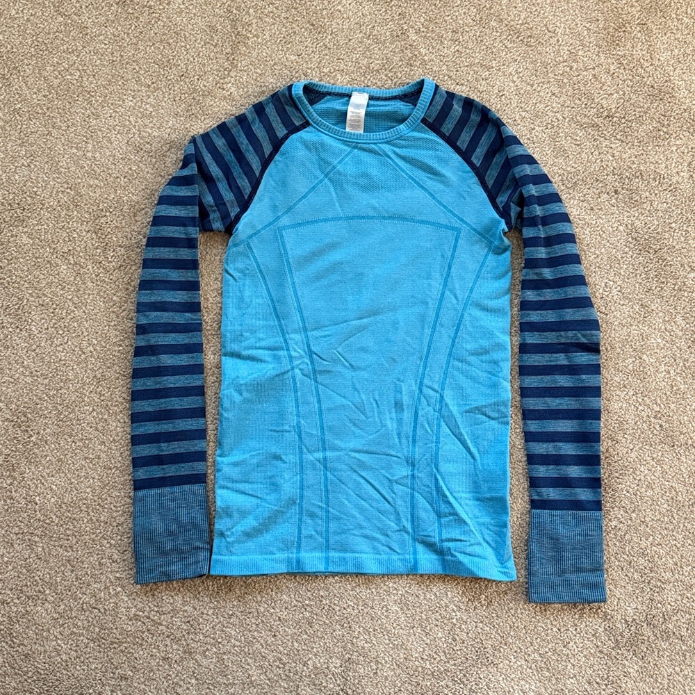 Ivivva Light Blue Mesh Top